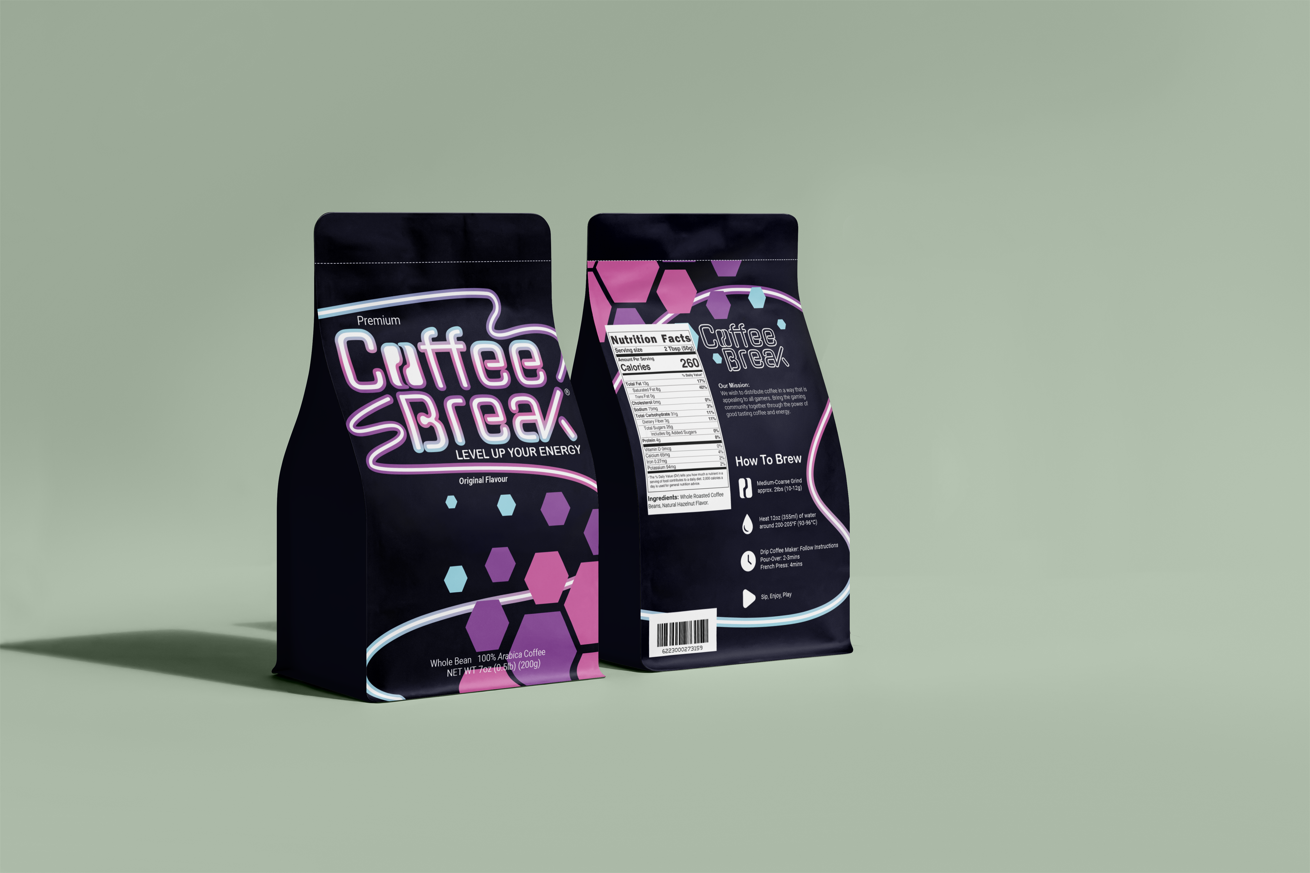 Coffee Bag Front and Back